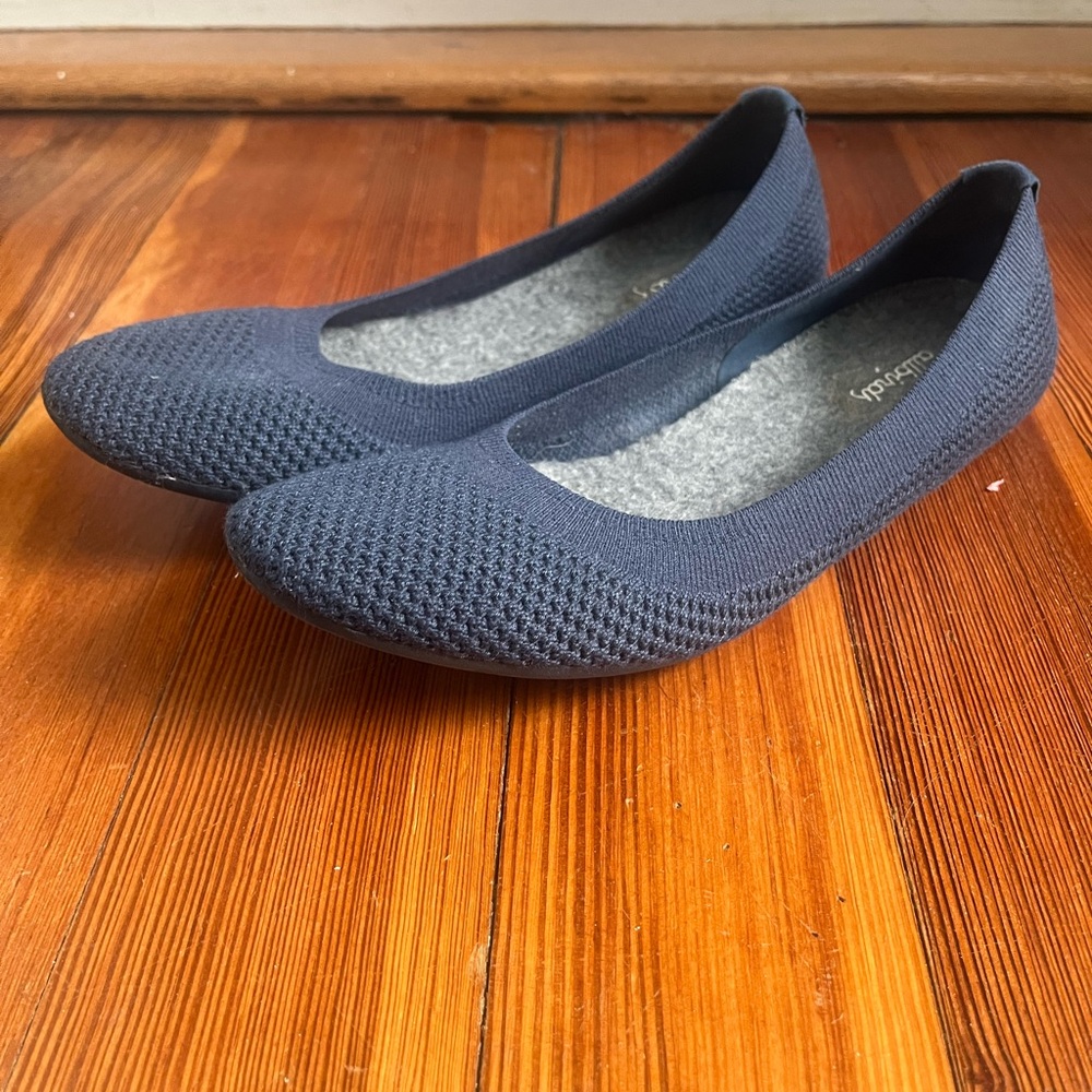 Allbirds Tree Breezer Navy Knit Flats